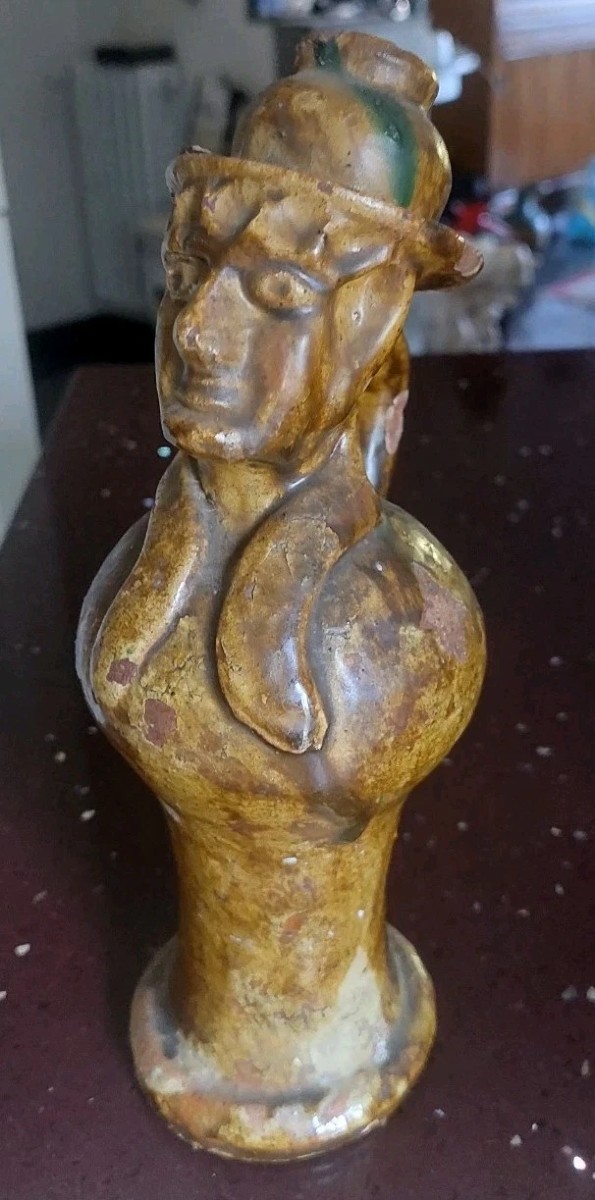 VECCHIA FIASCHETTA APOTROPAICA IN CERAMICA SEMINARA CALABRA PAOLO CONDURSO-photo-4