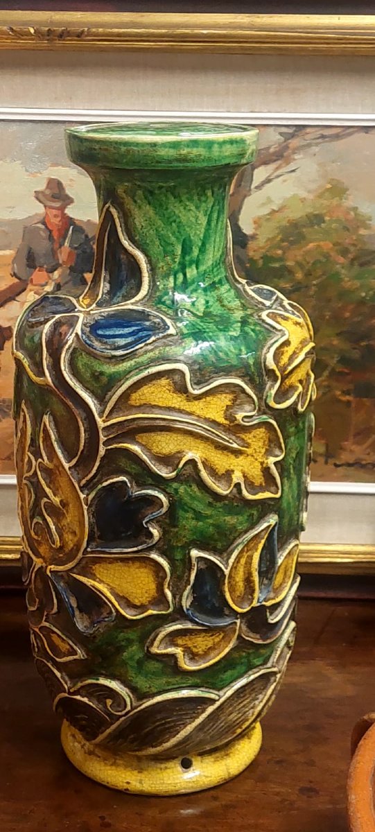 Base Lampada In Ceramica  UGO ZACCAGNINI Anni 30-photo-1