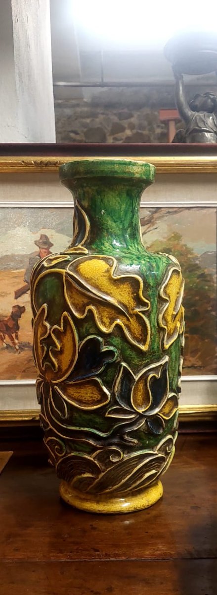 Base Lampada In Ceramica  UGO ZACCAGNINI Anni 30-photo-4