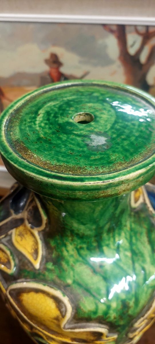 Base Lampada In Ceramica  UGO ZACCAGNINI Anni 30-photo-7