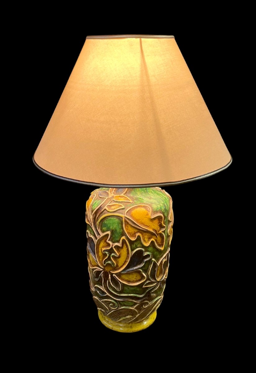 Lampada In Ceramica  UGO ZACCAGNINI Anni 30