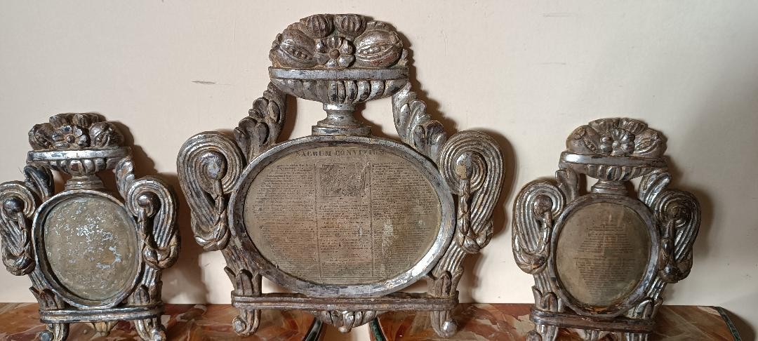 Trittico carteglorie , cornici XVIII secolo-photo-3