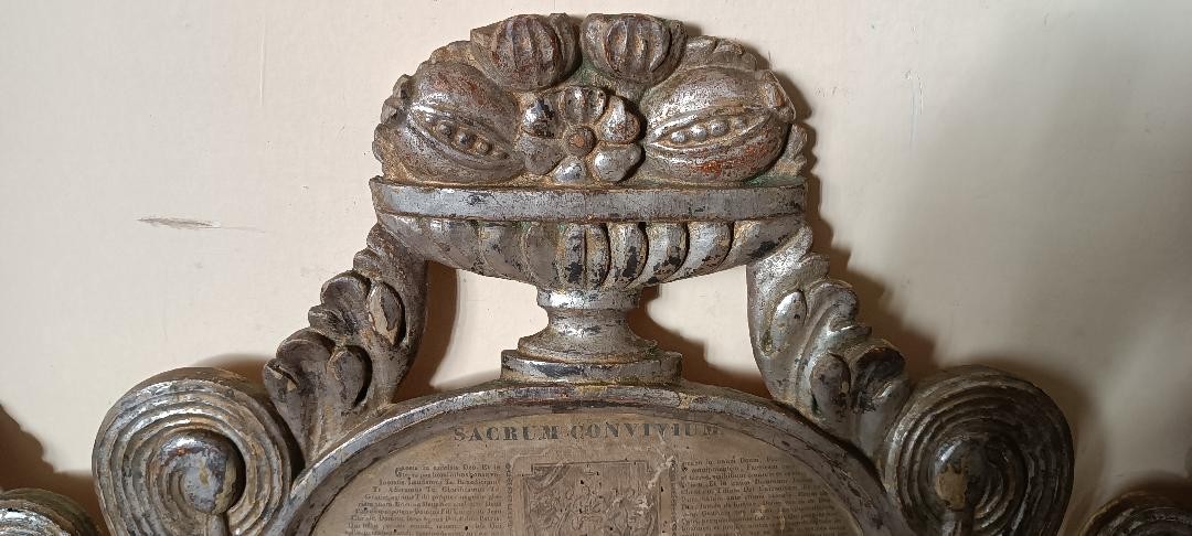 Trittico carteglorie , cornici XVIII secolo-photo-5