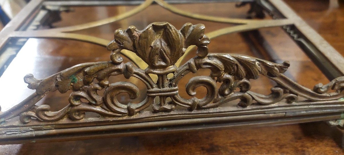 LEGGIO DA TAVOLO IN BRONZO XIX SECOLO-photo-3