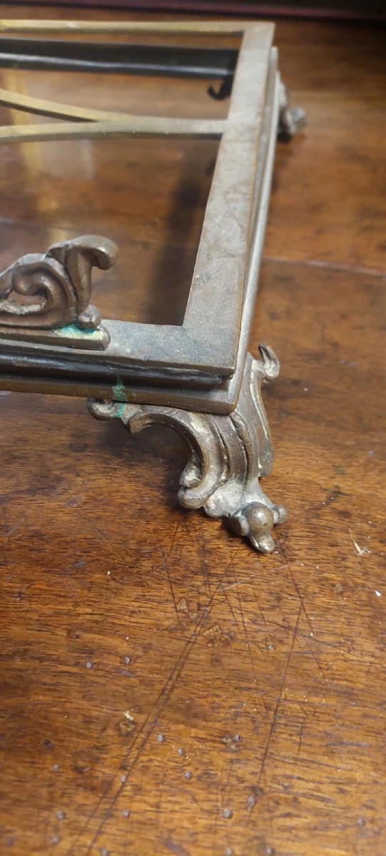 LEGGIO DA TAVOLO IN BRONZO XIX SECOLO-photo-1