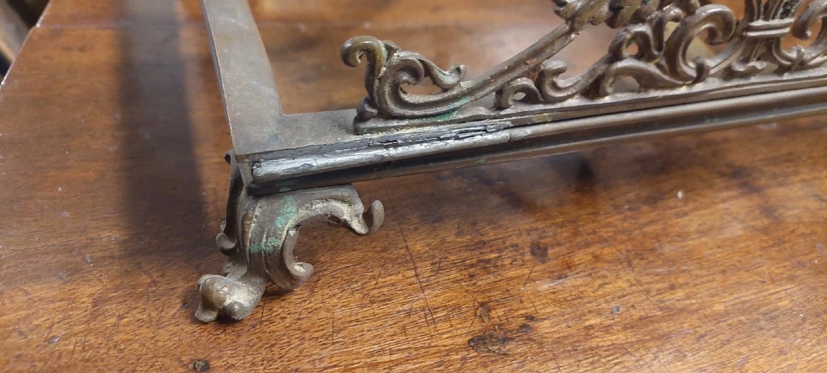 LEGGIO DA TAVOLO IN BRONZO XIX SECOLO-photo-2