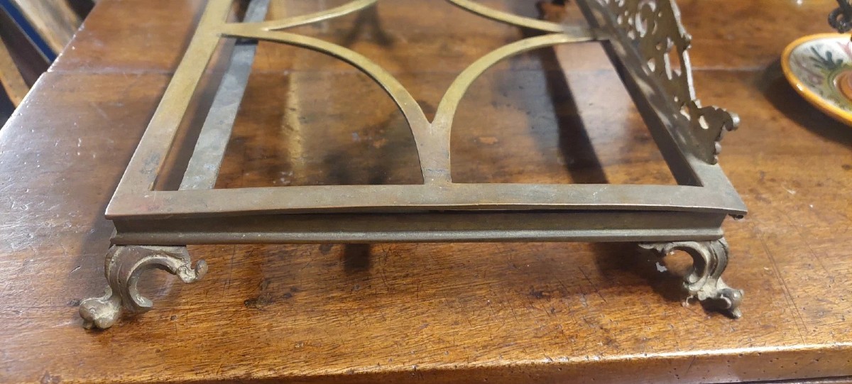 LEGGIO DA TAVOLO IN BRONZO XIX SECOLO-photo-3