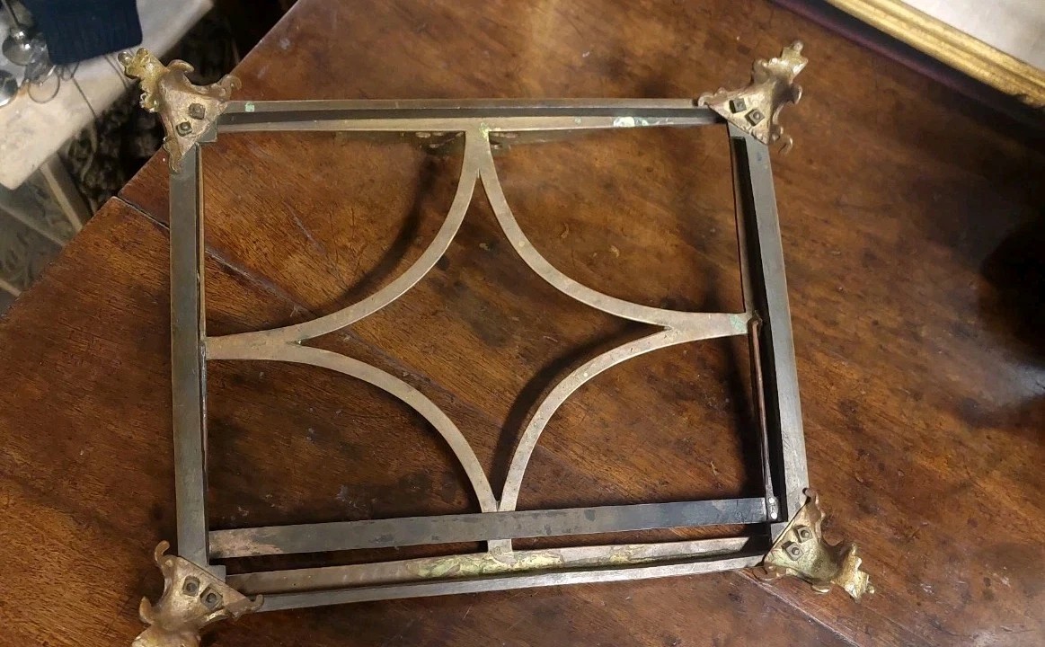 LEGGIO DA TAVOLO IN BRONZO XIX SECOLO-photo-5