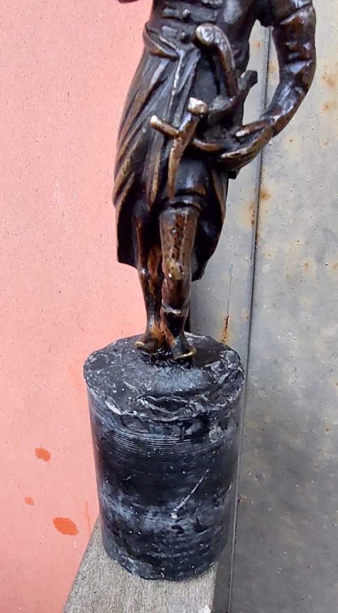 Antica Sculturina orientalista in bronzo - soldato XIX secolo francia-photo-2