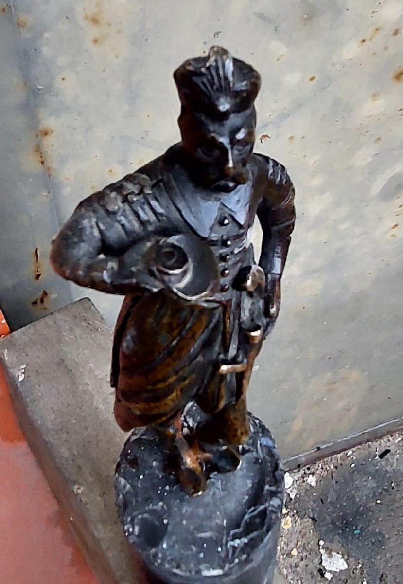 Antica Sculturina orientalista in bronzo - soldato XIX secolo francia-photo-3