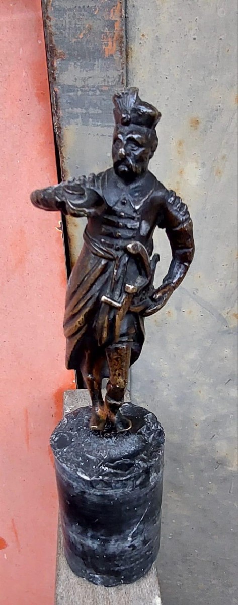 Antica Sculturina orientalista in bronzo - soldato XIX secolo francia-photo-4