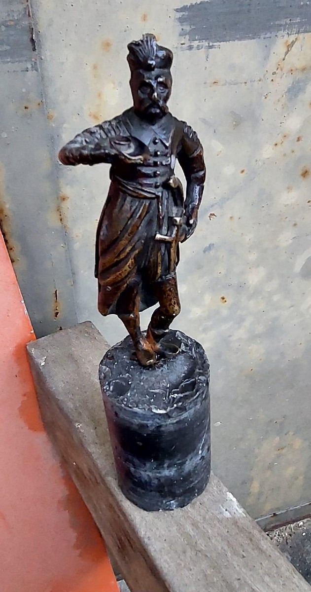 Antica Sculturina orientalista in bronzo - soldato XIX secolo francia-photo-6