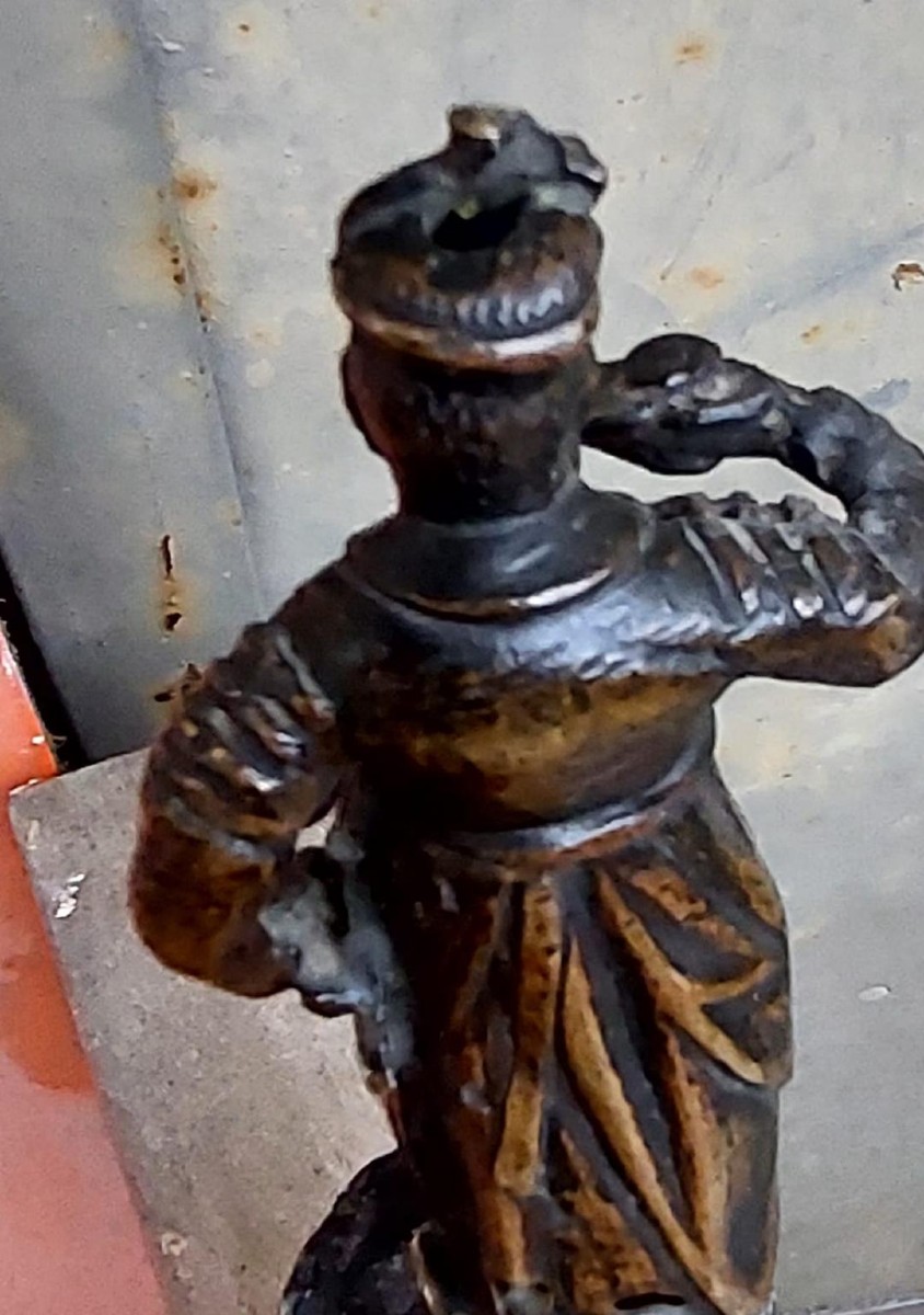 Antica Sculturina orientalista in bronzo - soldato XIX secolo francia-photo-7