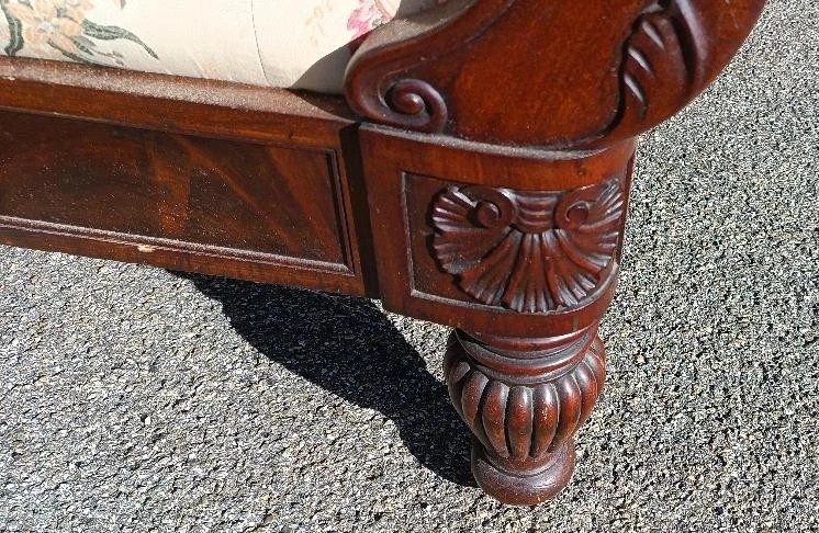 divano a barca Carlo x - Genova prima meta' XIX sec. MANIERA DI HENRY PETERS-photo-3