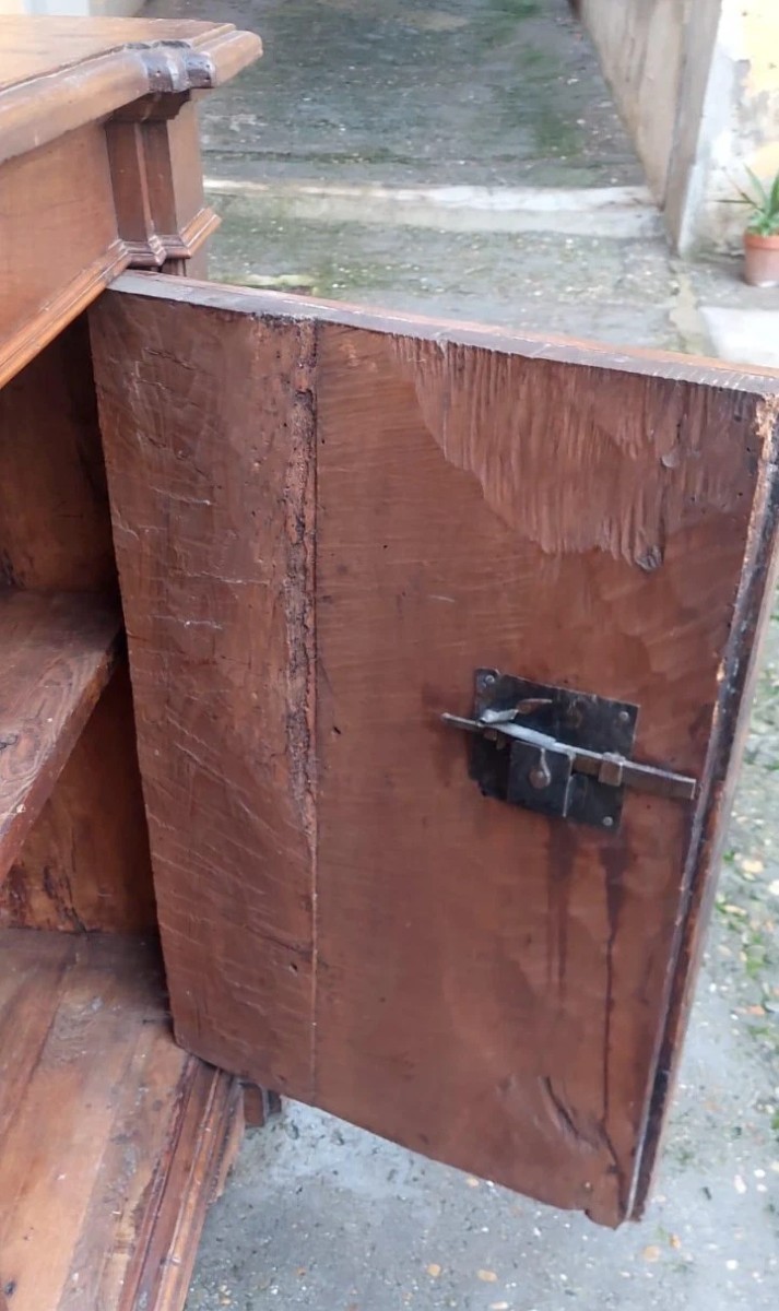 credenza antica XVII secolo Toscana noce-photo-5