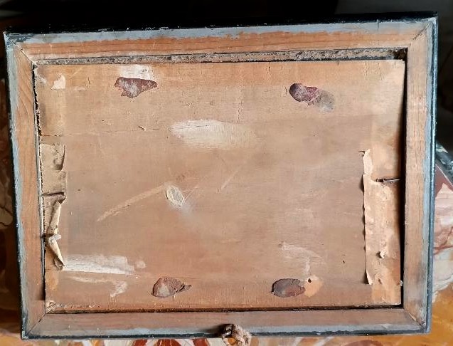 Dipinto fine 800 , olio su tavola impressionista-photo-4