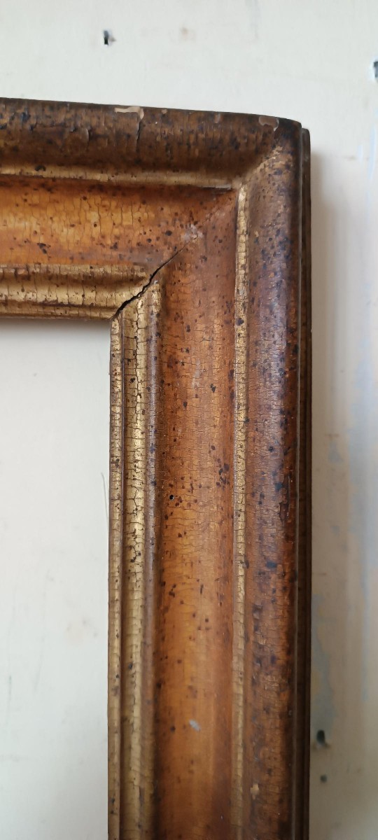 Antica cornice laccata e dorata fine XVII secolo,italia-photo-1