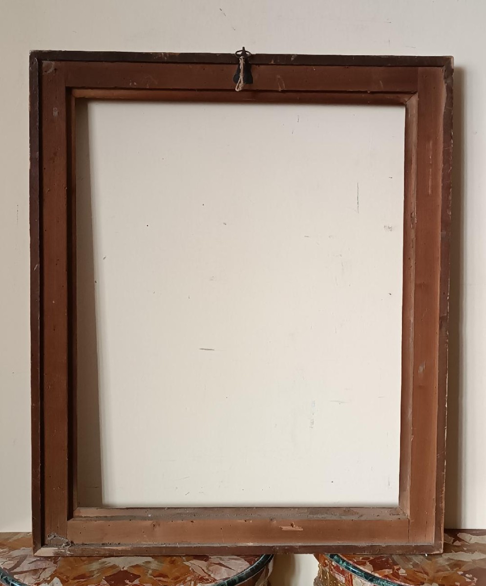 Antica cornice laccata e dorata fine XVII secolo,italia-photo-4