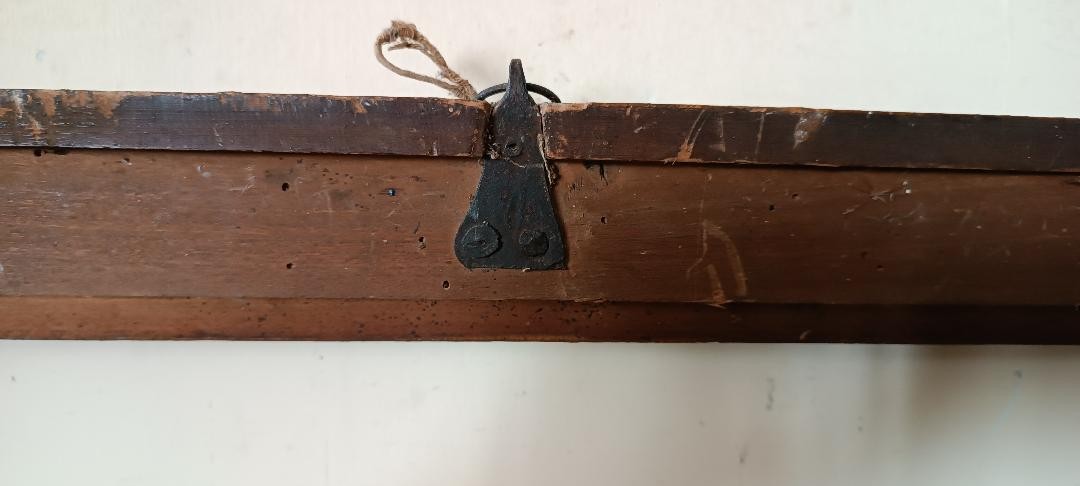 Antica cornice laccata e dorata fine XVII secolo,italia-photo-5