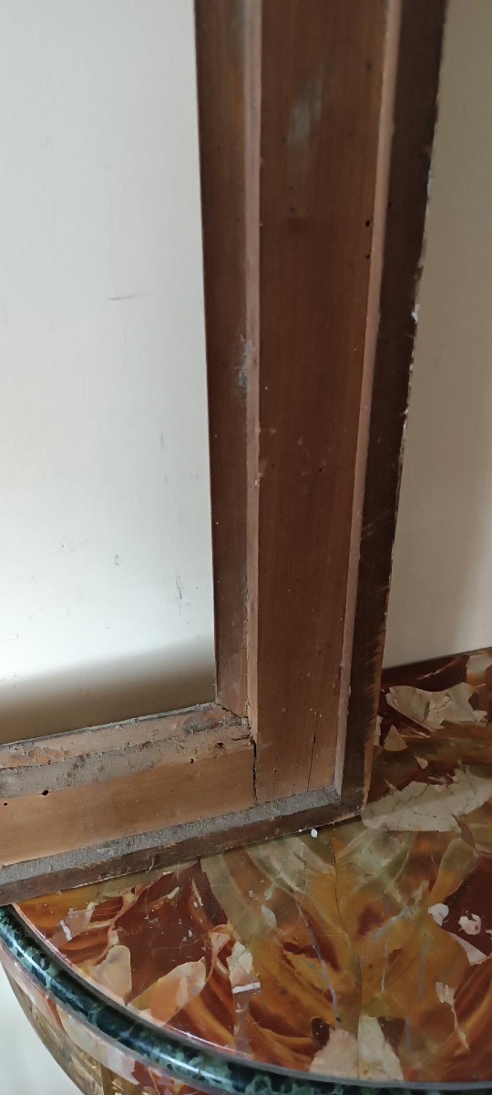 Antica cornice laccata e dorata fine XVII secolo,italia-photo-7