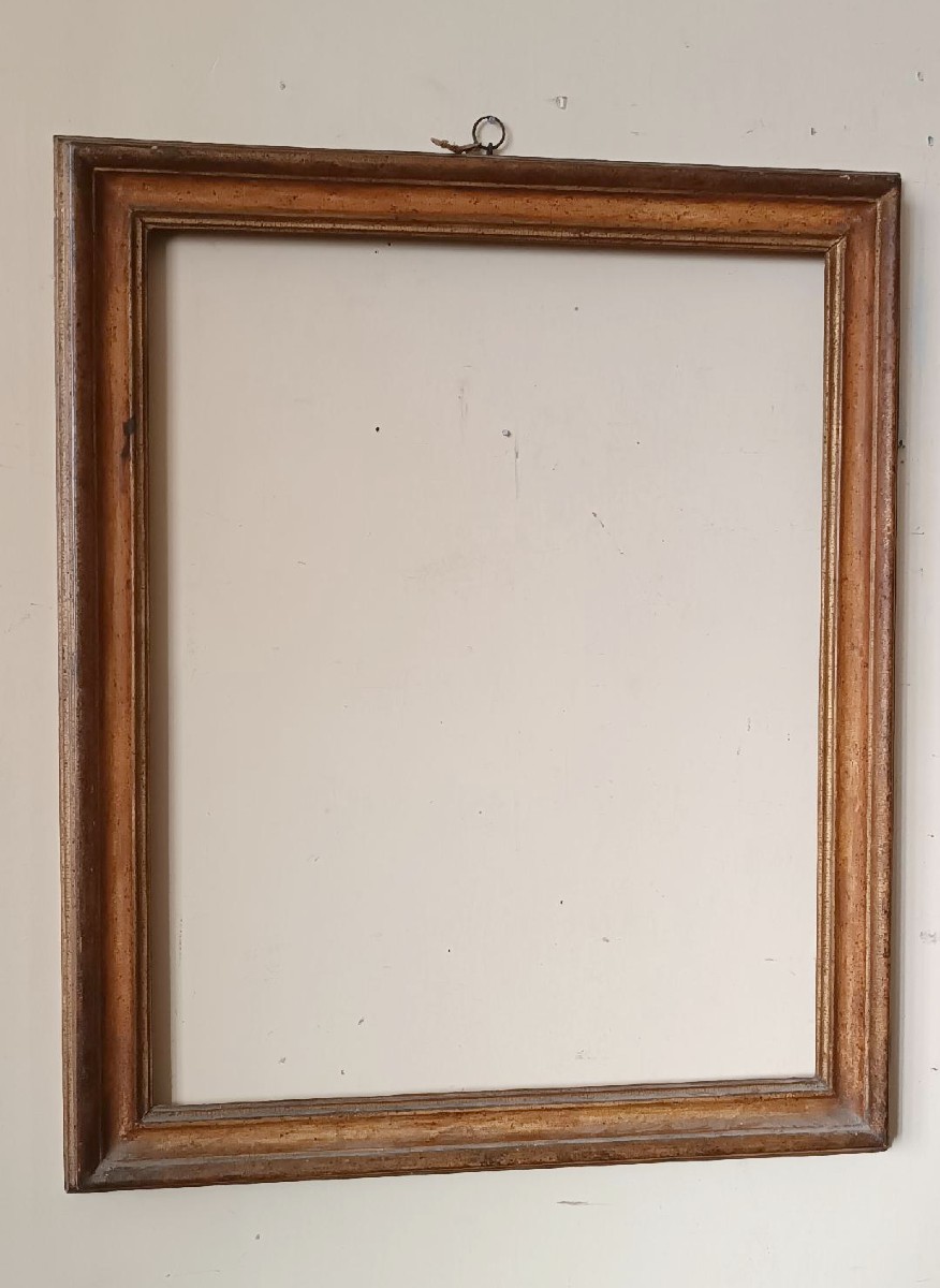 Antica cornice laccata e dorata fine XVII secolo,italia