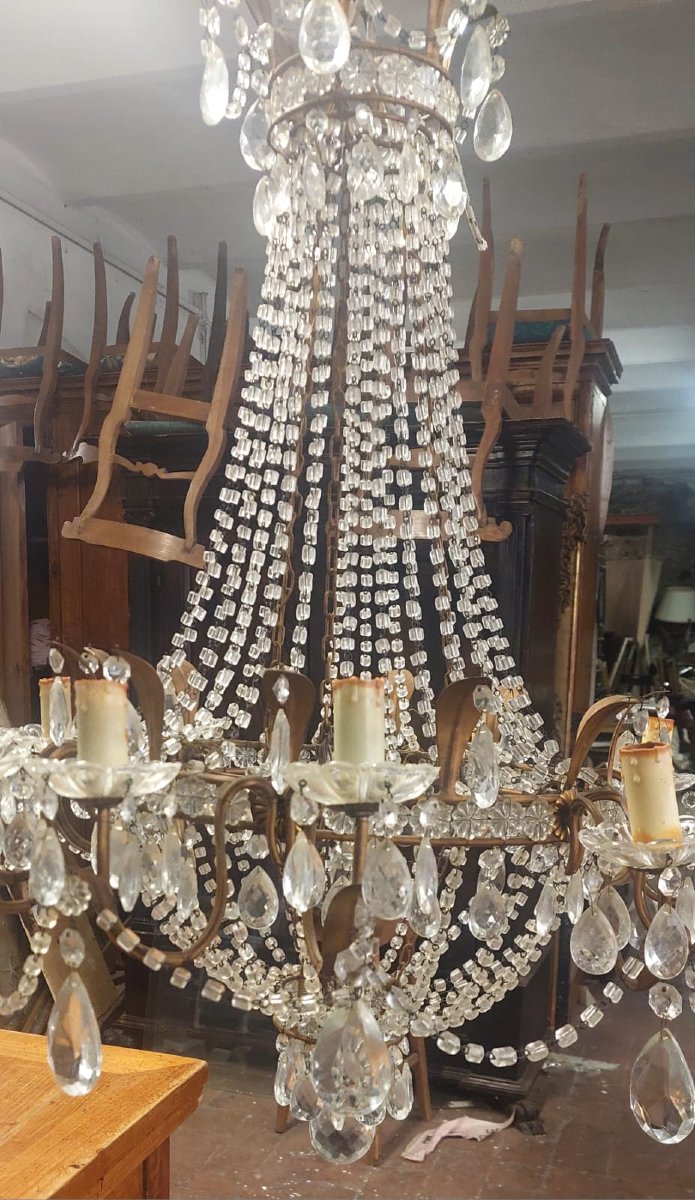 Lampadario a Mongolfiera Italia Ultimo Quarto XIX Secolo" -photo-4