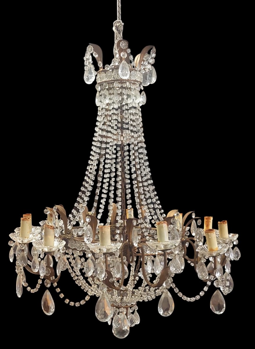 Lampadario a Mongolfiera Italia Ultimo Quarto XIX Secolo" 