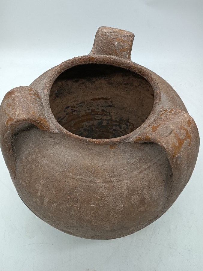 Antica  brocca in terracotta xvi secolo-photo-2