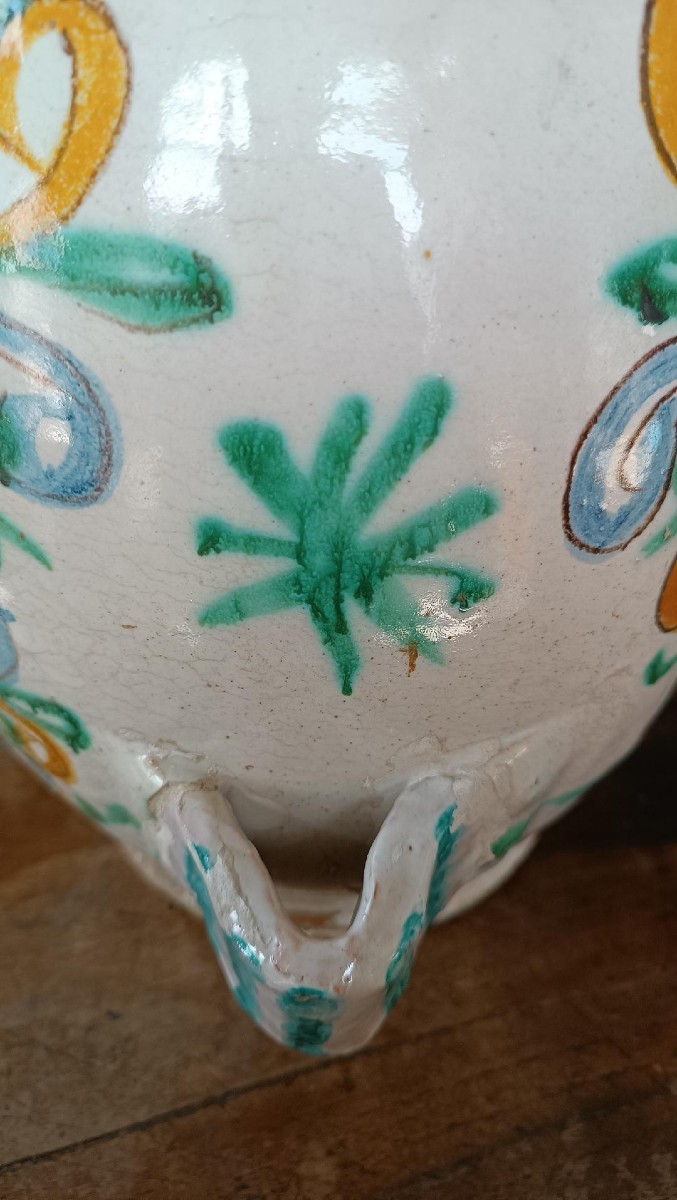   FIASCA  ANTICA IN  MAIOLICA  XVII SECOLO ITALIA MERIDIONALE0-photo-3