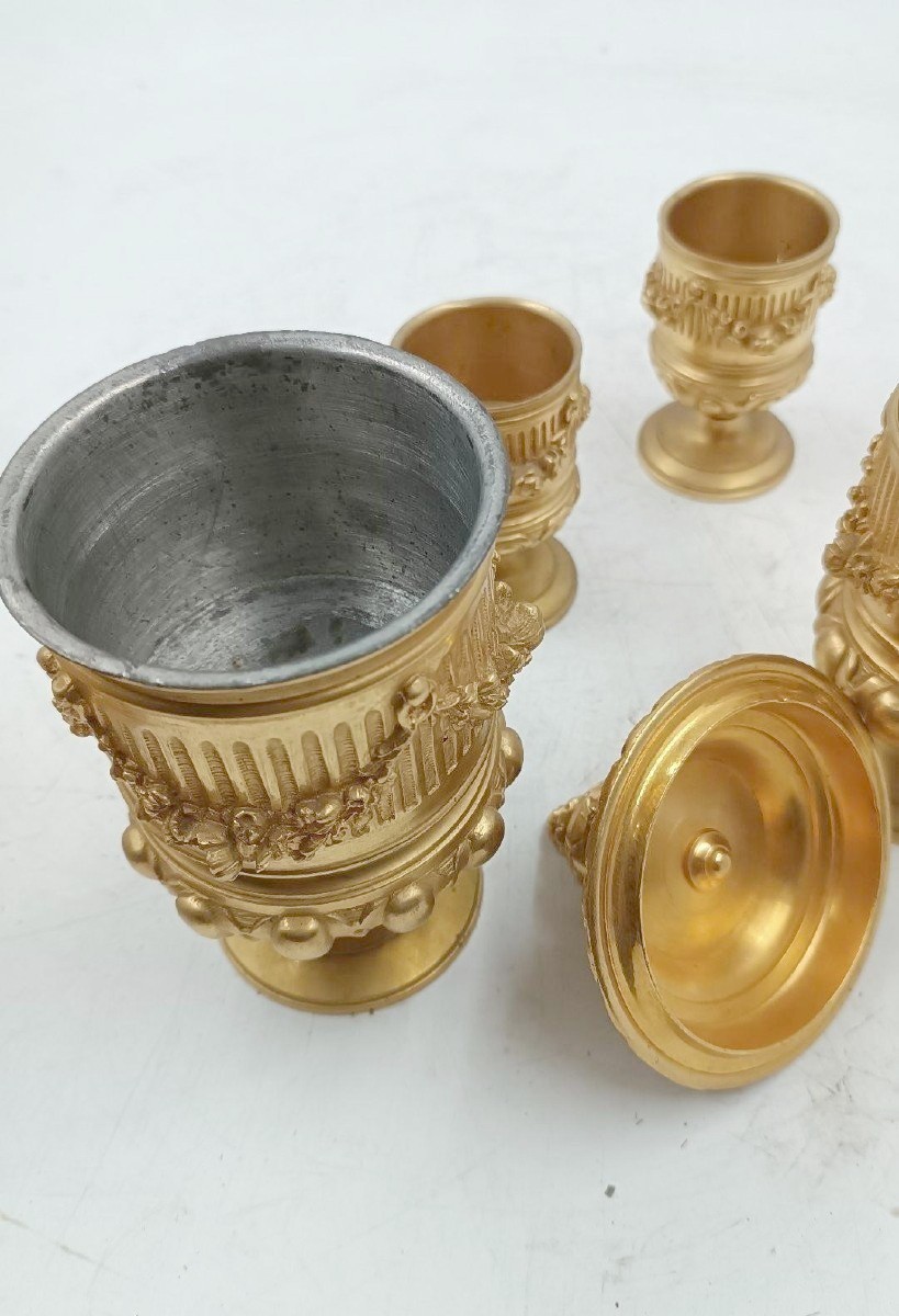 Grande calamaio in bronzo dorato al mercurio del periodo Napoleone III0-photo-4