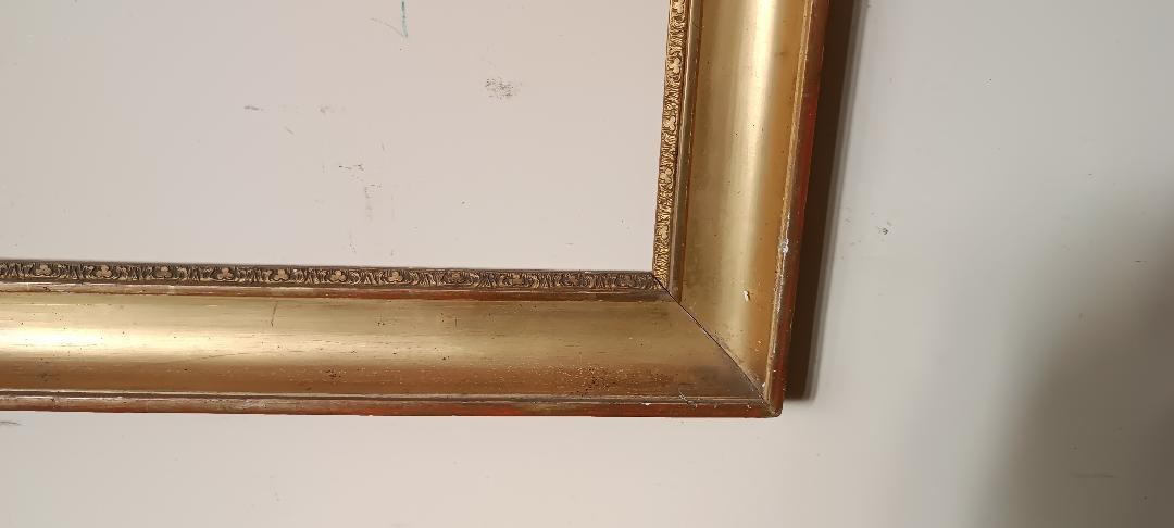 Antica cornice dorata Carlo X-photo-4