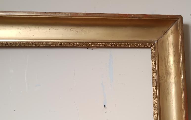 Antica cornice dorata Carlo X-photo-1