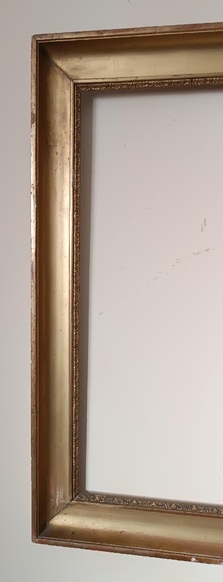 Antica cornice dorata Carlo X-photo-2