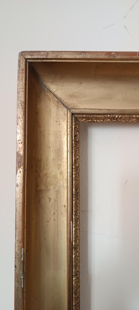 Antica cornice dorata Carlo X-photo-4