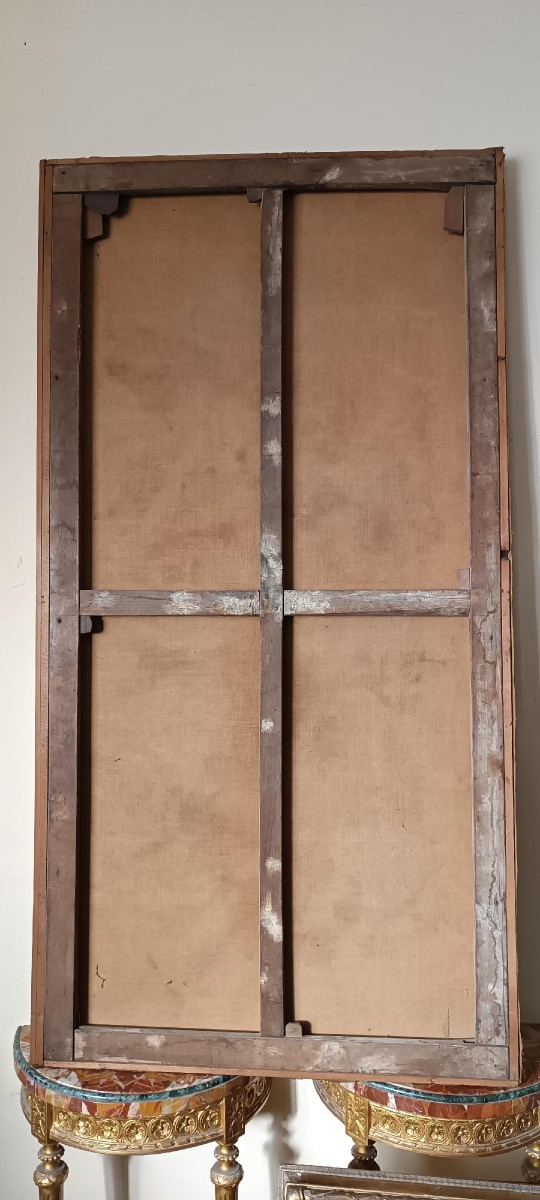 Grande Dipinto antico olio su tela scuola veneta XVII secolo-photo-1