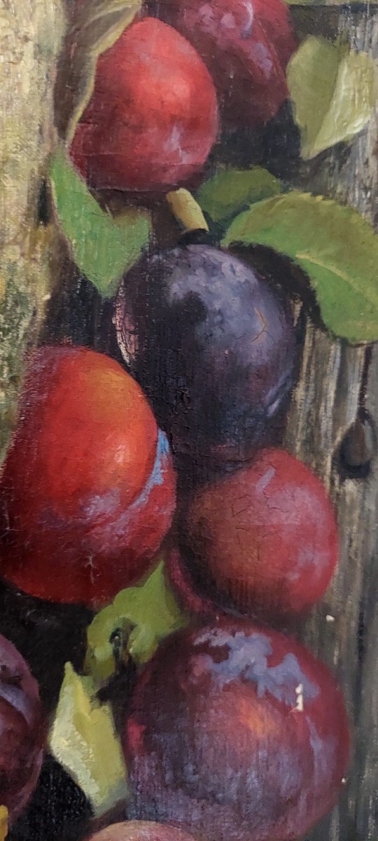 ZINGONI AURELIO FIRENZE   1853-1922 , DIPINTO  OLIO SU TELA, NATURA MORTA. -photo-4