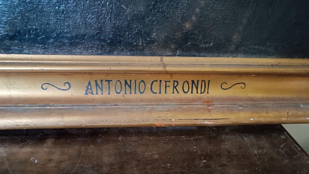 Dipinto antico olio su tela -San Francesco Di Paola -Antonio Cifrondi ( 1656-1730 )-photo-5