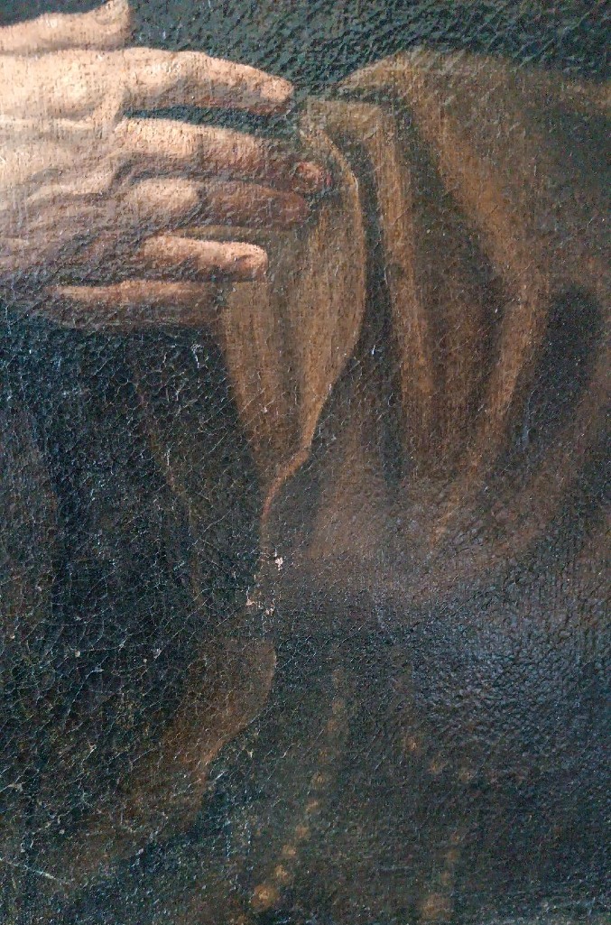 Dipinto antico olio su tela -San Francesco Di Paola -Antonio Cifrondi ( 1656-1730 )-photo-6