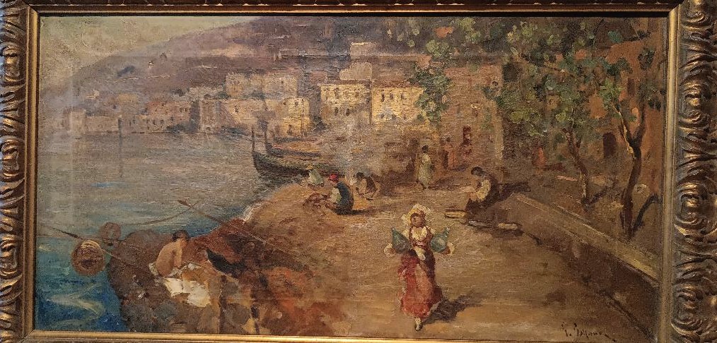 Dipinto olio su tela Sallvatore Balsamo ( Napoli 1894-1922 ) - -photo-3