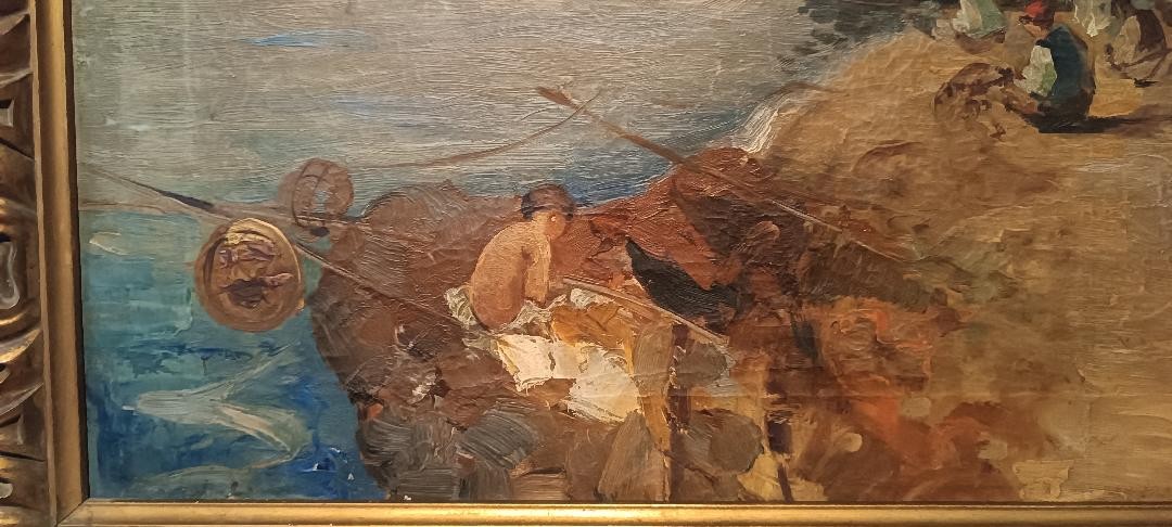 Dipinto olio su tela Sallvatore Balsamo ( Napoli 1894-1922 ) - -photo-3