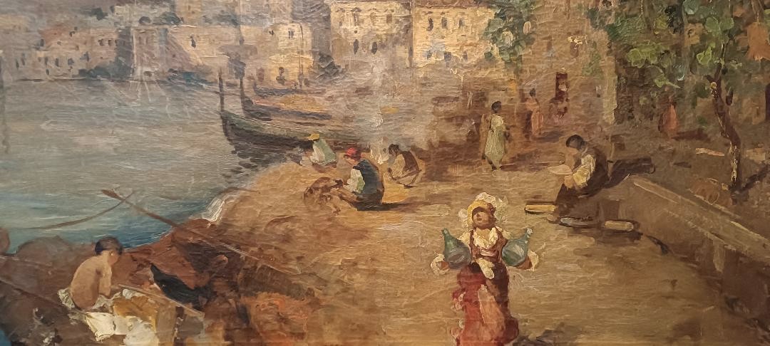 Dipinto olio su tela Sallvatore Balsamo ( Napoli 1894-1922 ) - -photo-4