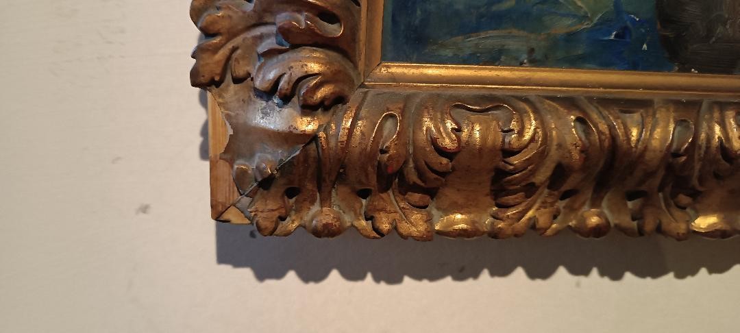 Dipinto olio su tela Sallvatore Balsamo ( Napoli 1894-1922 ) - -photo-8