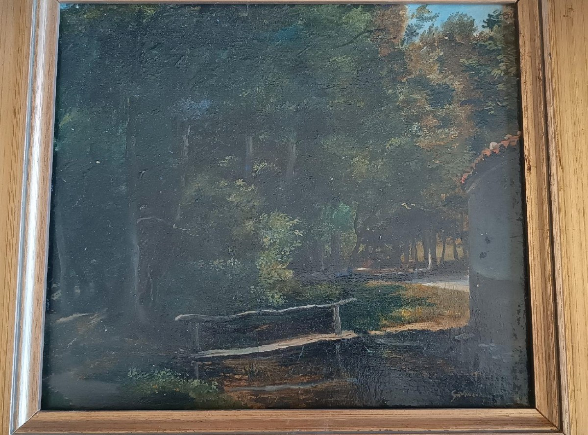 Dipinto olio su tavoletta , GIUSEPPE HAINMANN (Milano 1828-Alessandria d'egitto 1883)-photo-3