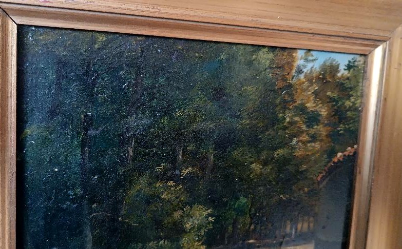 Dipinto olio su tavoletta , GIUSEPPE HAINMANN (Milano 1828-Alessandria d'egitto 1883)-photo-1