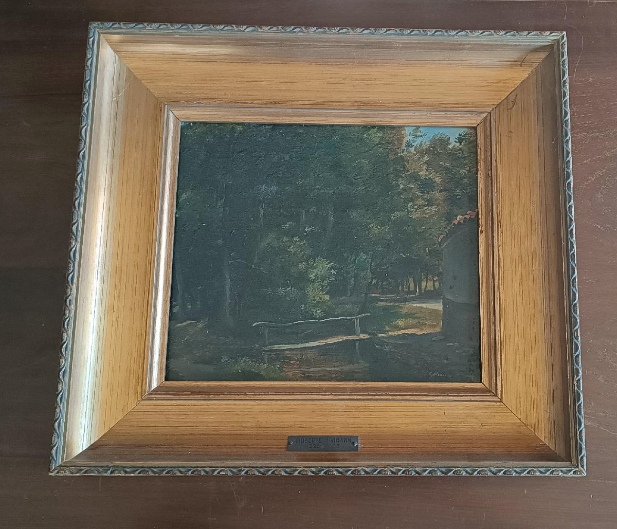 Dipinto olio su tavoletta , GIUSEPPE HAINMANN (Milano 1828-Alessandria d'egitto 1883)