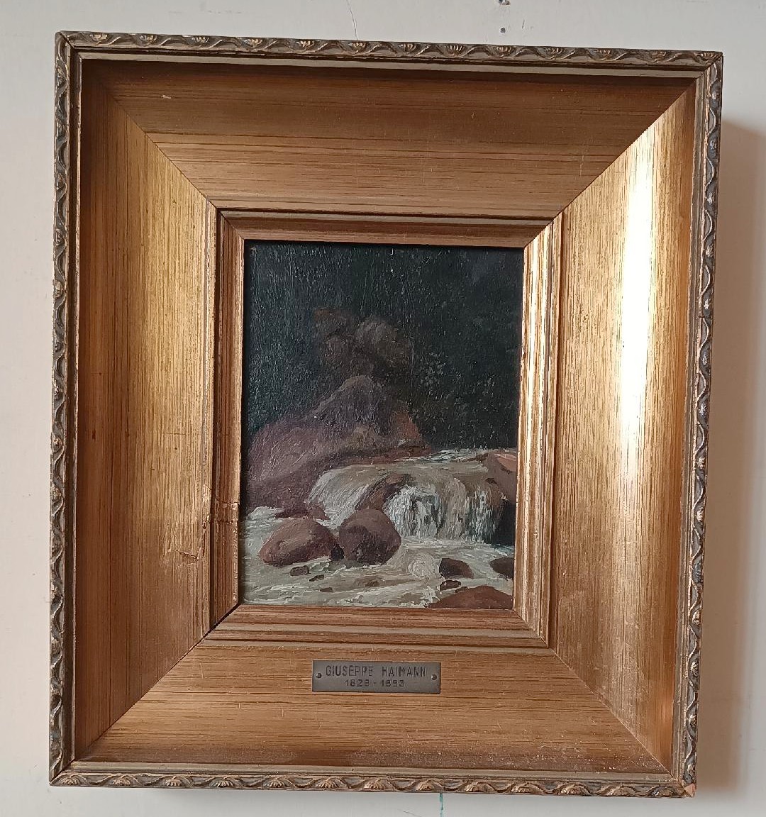 Dipinto olio su tavoletta , GIUSEPPE HAINMANN (Milano 1828-Alessandria d'egitto 1883)-photo-2