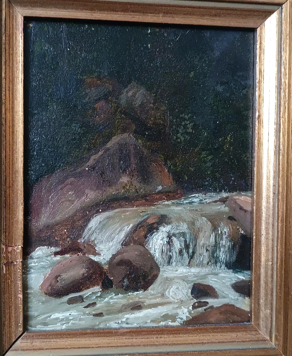 Dipinto olio su tavoletta , GIUSEPPE HAINMANN (Milano 1828-Alessandria d'egitto 1883)-photo-4