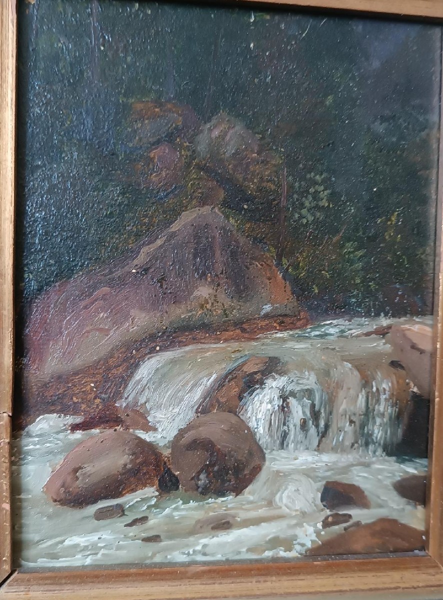 Dipinto olio su tavoletta , GIUSEPPE HAINMANN (Milano 1828-Alessandria d'egitto 1883)-photo-1