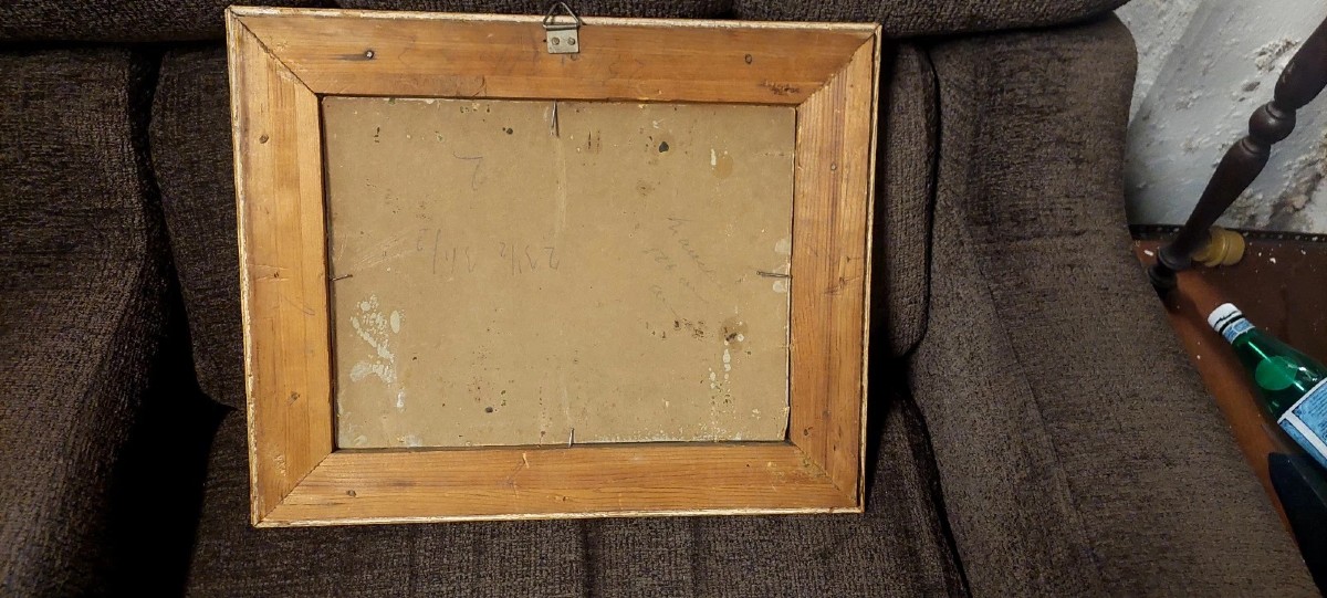 ANTICO DIPINTO SCUOLA FRANCESE XIX SECOLO-photo-8