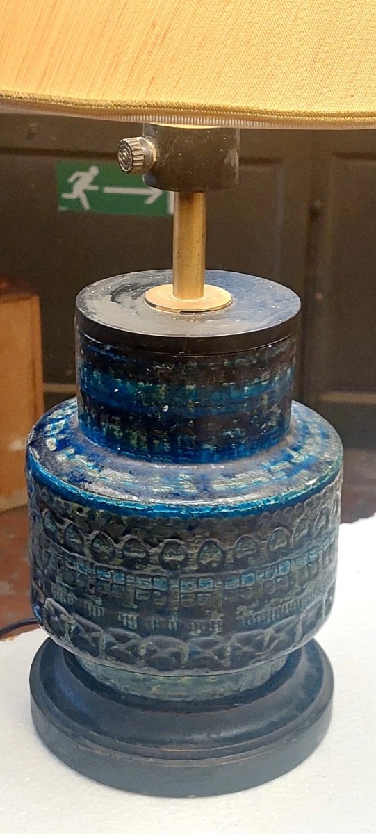 Lampada Da Tavolo Ceramica Aldo Londi Per Bitossi Anni 70-photo-2